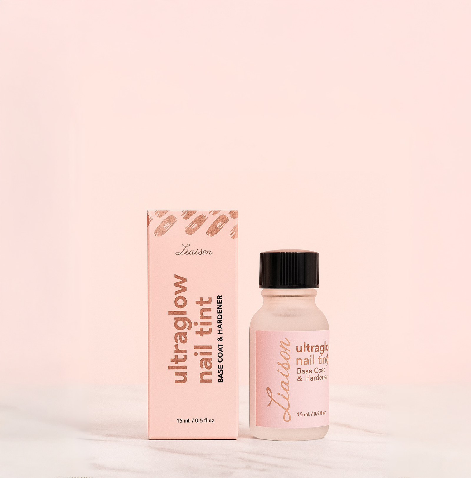 UltraGlow Nail Tint Base Coat + Hardener